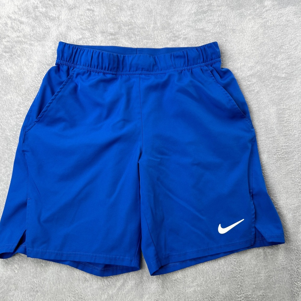 Nike Dri-FIT Athletic Training Shorts M Blue Men Performance Gym Running 9in